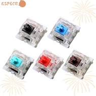 ESPOIR 10pcs Gaming Switch, Clicky Silent Mechanical Keyboard Switch,  Linear  LED Tactile MX Switch