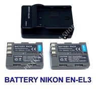 EN-EL3E \ EN-EL3 \ ENEL3E \ ENEL3 แบตเตอรี่ \ แท่นชาร์จ \ แบตเตอรี่พร้อมแท่นชาร์จสำหรับกล้องนิคอน Battery \ Charger \ Battery and Charger For Nikon D50,D70,D70s,D80,D90,D100,D200,D300,D300s,D700,MH-18,MH-18a,MH-19,MB-D200,MB-D10 BY PRAKARDSAKDA SHOP