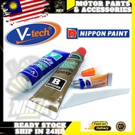 VT-140B1 [V-TECH] TWO TAN GUM 4 MINIT EPOXY (56.8G) RAPID STEEL EPOXY FREE SUPER GLUE 2 TAN GUM RADI