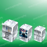Crystal Trophy - Block Award (CRT80016) 5 DAYS DELIVER ; LOGO & WORDING FREE