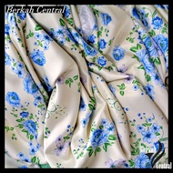 Gorden korden jendela ruang tamu bahan kain blackout import motif bunga sakura pink