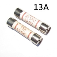 British Style BS1362 3A 5A 10A 13A 15A Sand Filling Anti-Riot Fuse Ceramic Fuse Tube 6x25