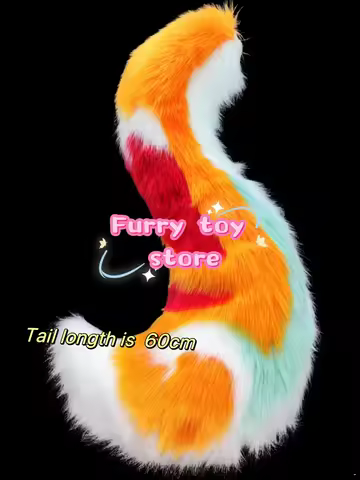 Furry Tail Fursuit Kigurumi Animal Cute Cosplay Costume Furry Suit Accessories Deer Hare Sheeptail C