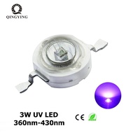 10pcs-100pcs 3W UV High Power LED Light Beads Ultra Violet Purple LED Chip 360nm 365nm 370nm 380nm 3