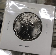 T059香港貳圓 1986年  [大皇冠二元]【全新未使用--T059 全新UNC未使用/靚品】【英女王 伊利沙伯二世】 香港舊版錢幣・硬幣 $75 (T 059)