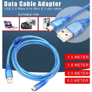 V3 CABLE 1M/3M/5M USB TO MINI USB DATA SYNC CONSOLE CABLE 5PIN B MALE CHARGING FOR CAMERA MP3/4 PS4 