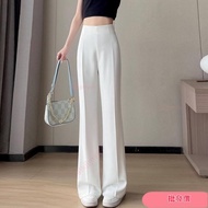 Wholesale Price Suit Wide Leg Pants High Waist Flared Pants Zipper Trousers Drape Straight Pants Loo