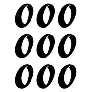 3 INCHES STICKER NUMBER - STYLE 3 (A4 SIZE) FOR BALLOON PLATE NUMBER BOBO BALLOON TRANSPARENT