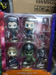 Hot Toys Infinity wars cosbaby set war machine falcon black Panther black widow captain america hulk