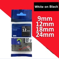 Brother TZE-325 White On Black Laminated Label Tape For P-Touch PT-H110 PT-D210 PT-D450 PT-D600 PT-P