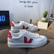 Original✅ VEJA Simple Fashion Trends Little White Shoes Mens and Womens Low-top Casual Sports Sneake