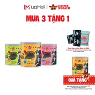 Combo 3 Khoai Tây Mister Potato Ghost Pepper 40g Mix Vị (Vị Rong biển Ớt Carbonara Phô mai Buldak)