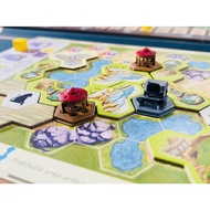 [Resin] Ark nova Boar Game [TH/EN]: Kiosk & Pavilion Tokens-Token Upgrade Kit For Animal Naval Games