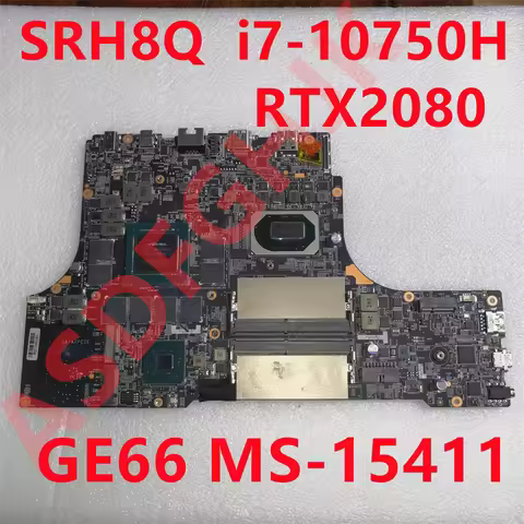 Suitable For Msi ms-1541 Raid 2 GE66 10SGS-005CN Laptop Motherboard ms-15411 with i7-10750H SRH8Q CP