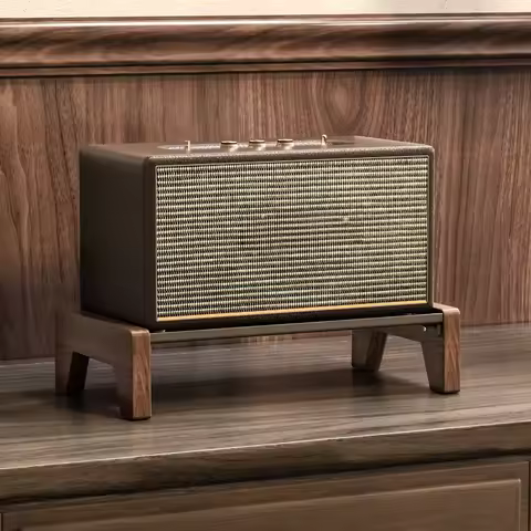 Wood Desktop Speaker Stand Holder Stand Holder Bracket Mounts Compatible with Marshall Acton Stanmor