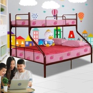 3V Queen + Single Double Decker Bunk Metal Bed Katil Besi (Maroon) Bed Frame by IFURNITURE