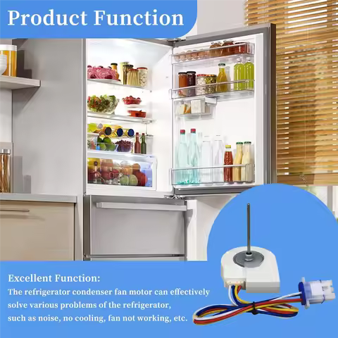A60F-For Panasonic FDQT26GE6 DC9.75V Refrigerator Freezer Double Door Fan Motor Refrigerator Fan Mot