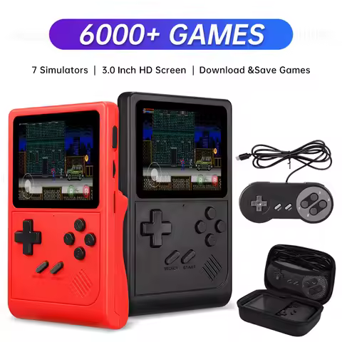 GB300 3.0 Inch Built-in 6000 Game Video Game Console retro Handheld portable Game Player For SF/SFC/