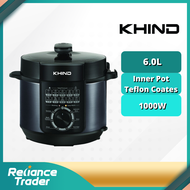 KHIND 6.0L ELECTRIC PRESSURE COOKER PC6000/PC6100