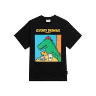 Levents Funny Crocodile / Black T-Shirt