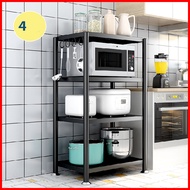 Kệ để lò vi sóng 4 tầng khung thép đen kích thước 60x30x120cm Giá/kệ để đồ đa năng phiên bản cao cấp