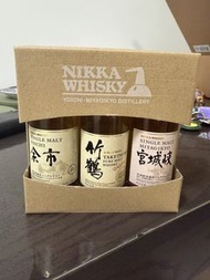 Nikka Whisky Yoichi Miyagikyo Distillery 威士忌 酒辦 余市 竹鶴 宮城峽 三支裝 50ml