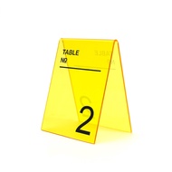 Coffee Shop Table Number - Acrylic Table Number Set 8x6x11 cm