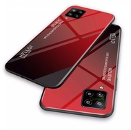 เคสมือถือ Case Samsung A12 เคสกระจกสองสี เคสเงาไล่สี ขอบนิ่ม TPU CASE เคส Samsung galaxy A12