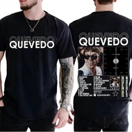 Rapper QUEVEDO Buenas Noches T-shirt Lelaki Wanita Pakaian Kasual T-shirt Fesyen Hip Hop Lengan Pend