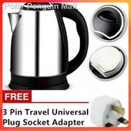 ✌☬▩Kettle Stainless Steel Electric Automatic Cut Off Jug 2L