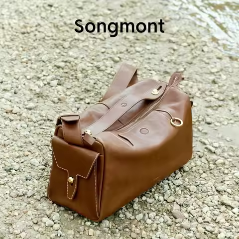 Songmont Yamashita Arimatsu Trail Viewing Camera Bag Vegetable Tanned Leather Shoulder Crossbody Sof