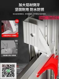 【免運】鋁合金升降伸縮梯子8米抽拉單直梯室外1011 12米加厚便攜收縮樓梯