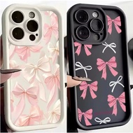 Cute Pink Bowknot Silicone New Design Phone Case For OPPO Reno 14 14F 13 13F A5i A5X A6 A5 Pro 4G 5G