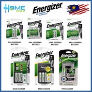 [ORIGINAL] ENERGIZER RECHARGEABLE POWERPLUS 2000MAH / 700MAH BATTERY 2AA / 4AA / BASE CHARGER / MAXI