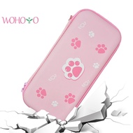 EVA Cute Pink Cat Claw Hard Carrying Case Shockproof for Nintendo Switch /OLED [wohoyo.sg]