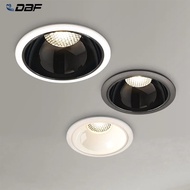 LED Downlight Recessed Ceiling Lamp Anti-glare Dimmable 7W/12W/15W/18W AC85-265V For Aisle Beside Bedroom Livingroom Decoration