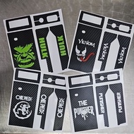 OBU Motorcycle Carbon fiber stickers design. free normal mailing