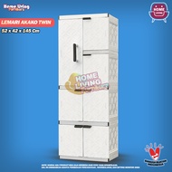 LEMARI PAKAIAN PLASTIK LEMARI AKAKO LA2P VT LEMARI PLASTIK KARAKTER ANAK LEMARI ANAK FULL KUNCI LEMA