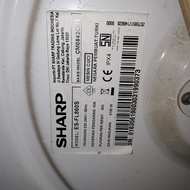 Mesin cuci front loading Sharp ES-FL860S bekas. Kondisi