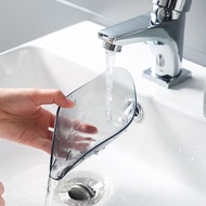 Bathroom Sink Leaf Shape Bantang Soap Holder Transparent Plastic Material Ready