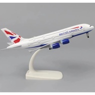 20cm Plane Toy Model Alloy Metal UK Air British Airways AIRBUS 380 A380 Airlines Airplane Model Diec