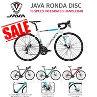 (ผ่อนได้) จักรยานเสือหมอบ JAVA RONDA Disc เฟรมอลูทรงแอโร่ ชุดเกียร์ 18speed.ดิสก์เบรค แฮนด์ Integrat