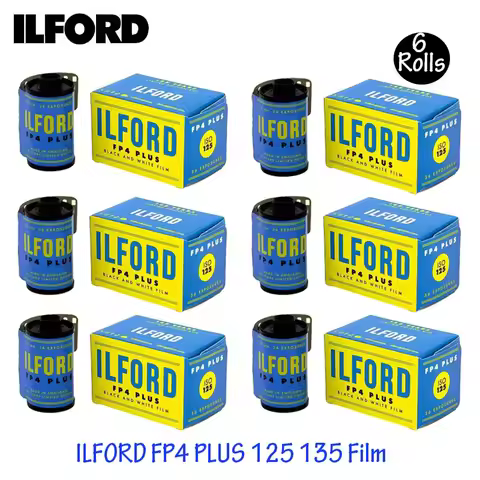 ILFORD FP4 PLUS 125 1-10 Rolls 145th Anniversary Vintage Edition 135 Black And White Film 35mm Film（