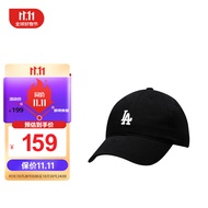 MLB帽子NYLA复古小LOGO软顶棒球帽运动防晒鸭舌帽夏CP77 黑色 F