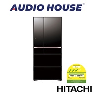 HITACHI R-WXC670KS-XK 525L 6 DOOR FRIDGE  COLOUR: CRYSTAL BLACK DIMENSION: W825xH1833xD728MM 1 YEAR WARRANTY BY HITACHI