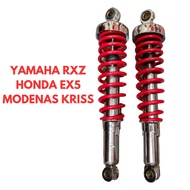 REAR SHOCK ABSORBER RED REAR ABSORBER SHOCK RED REAR SUSPENSION YAMAHA RXZ CATALYZER MODENAS KRISS 1