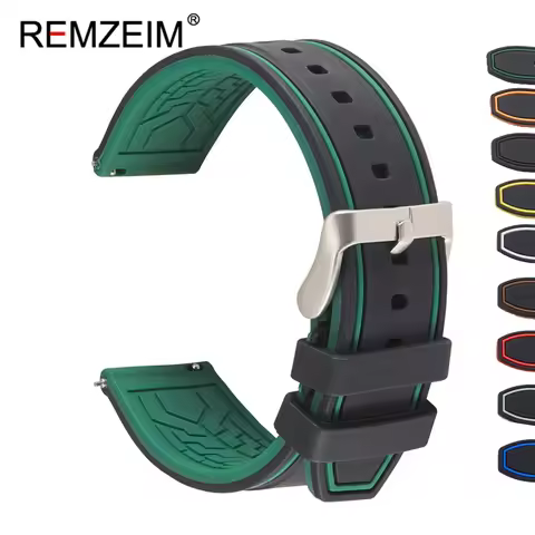 Premium Silicone Watch Band Quick Release Rubber Watch Strap 20mm 22mm 24mm Watch Strap Watch Replac