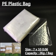 PE Packing Bag / Clear Bag / PE Plastic Bag / Frozen Bag 7x10 / 8x12 / 9x14 / 10x16 / 0.06 / 0.08 &lt;&lt; Ready Stock &gt;&gt;
