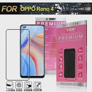 Xmart for OPPO Reno 4 5G 超透滿版 2.5D 鋼化玻璃貼-黑色