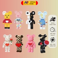 Lego Bearbrick Puzzle 35CM - Assemble Bearbrick Abana Valentine's Love Model, Easy Assembly, Meaning